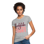 Camiseta ecológica"Ladylike" - heather grey