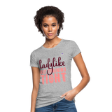 Camiseta ecológica"Ladylike" - heather grey