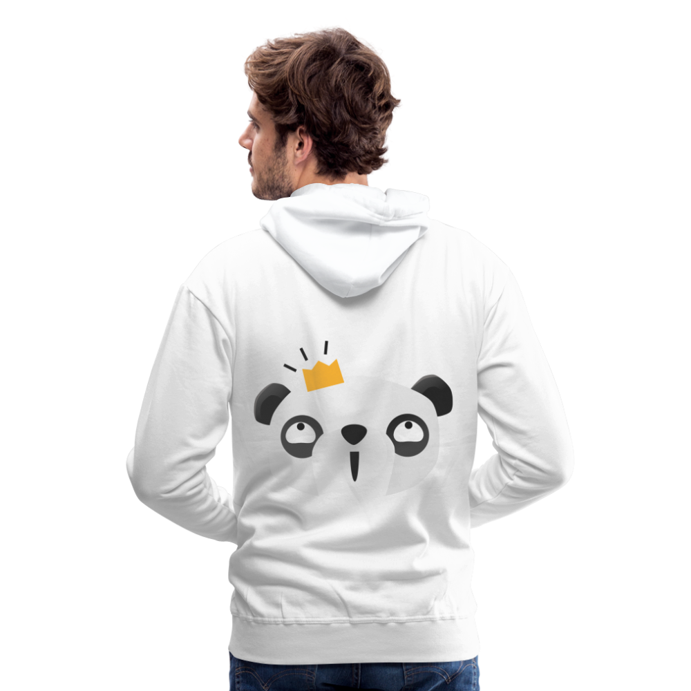 Sudadera con capucha premium"Panda emoji" - white