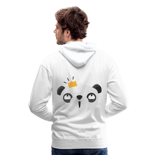 Sudadera con capucha premium"Panda emoji" - white