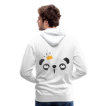 Sudadera con capucha premium"Panda emoji" - white