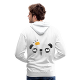 Sudadera con capucha premium"Panda emoji" - white