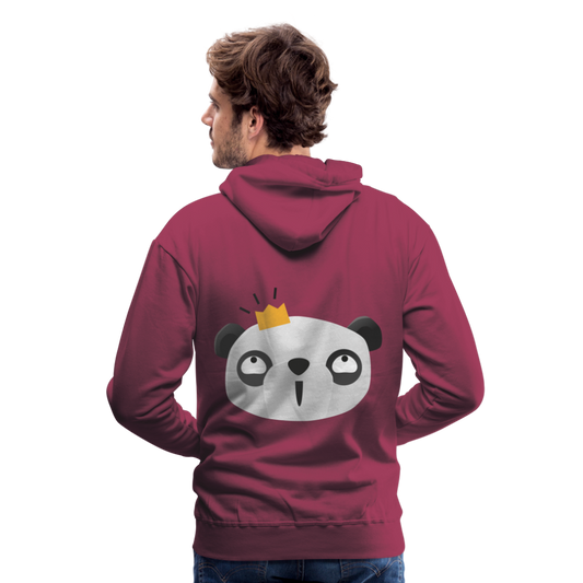 Sudadera con capucha premium"Panda emoji" - bordeaux
