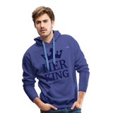 Sudadera con capucha premium"Panda emoji" - royal blue