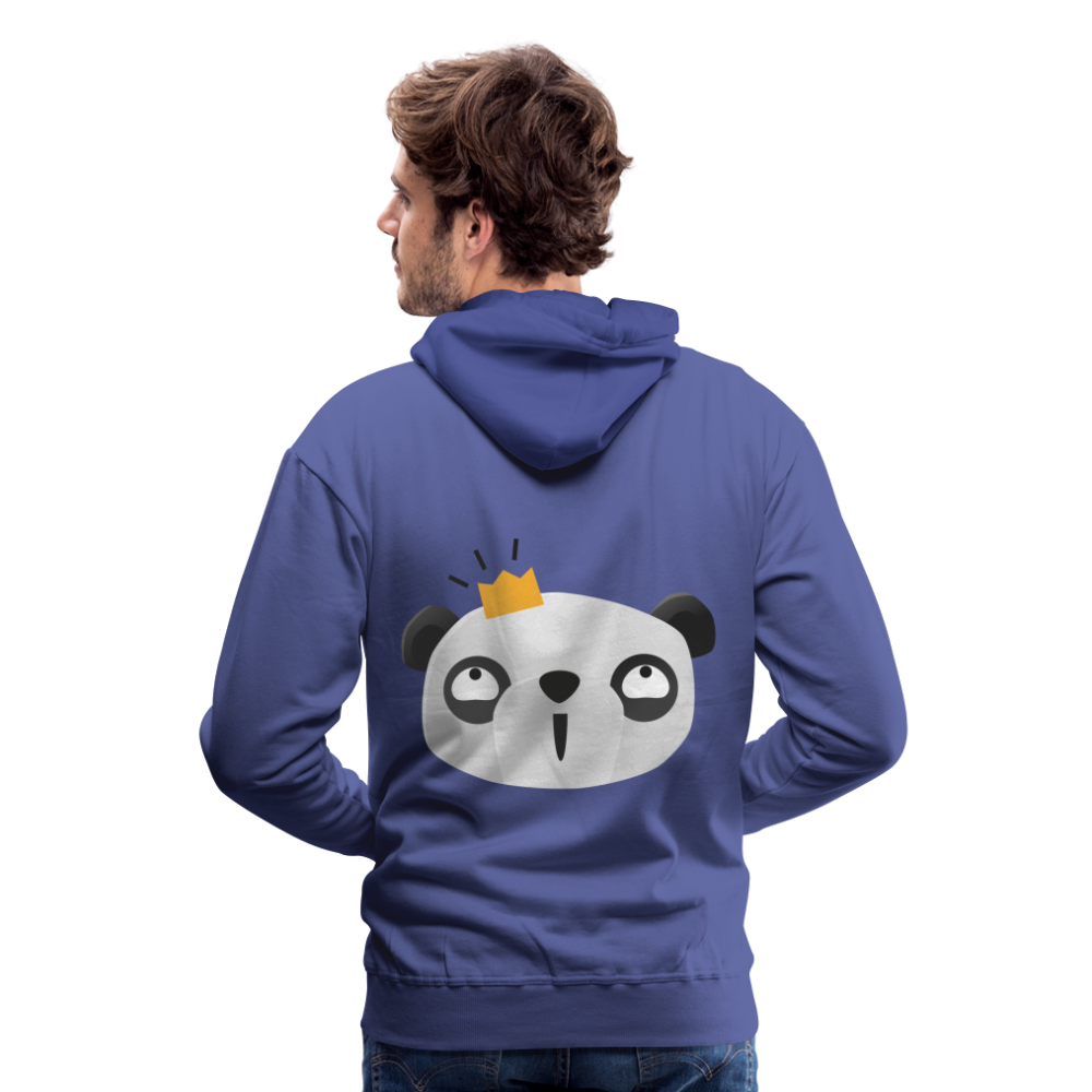 Sudadera con capucha premium"Panda emoji" - royal blue