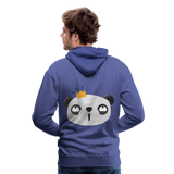 Sudadera con capucha premium"Panda emoji" - royal blue