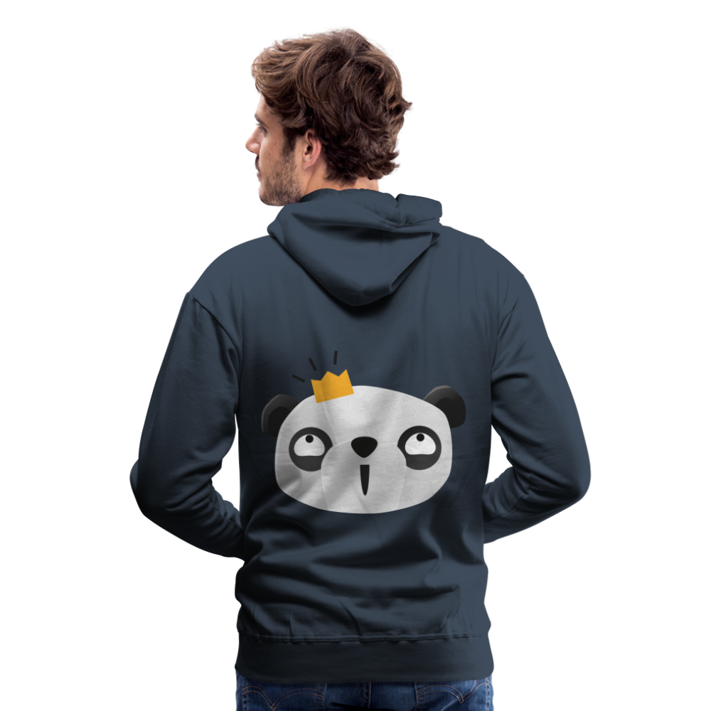 Sudadera con capucha premium"Panda emoji" - navy