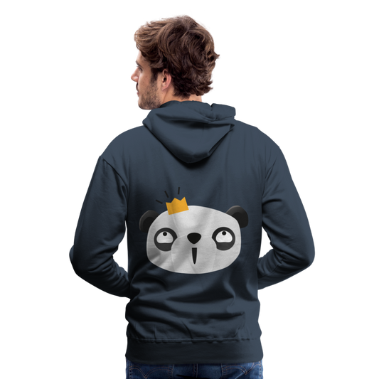 Sudadera con capucha premium"Panda emoji" - navy