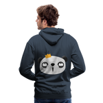 Sudadera con capucha premium"Panda emoji" - navy