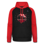 Sudadera con capucha de béisbol unisex"deer stamp" - black/red