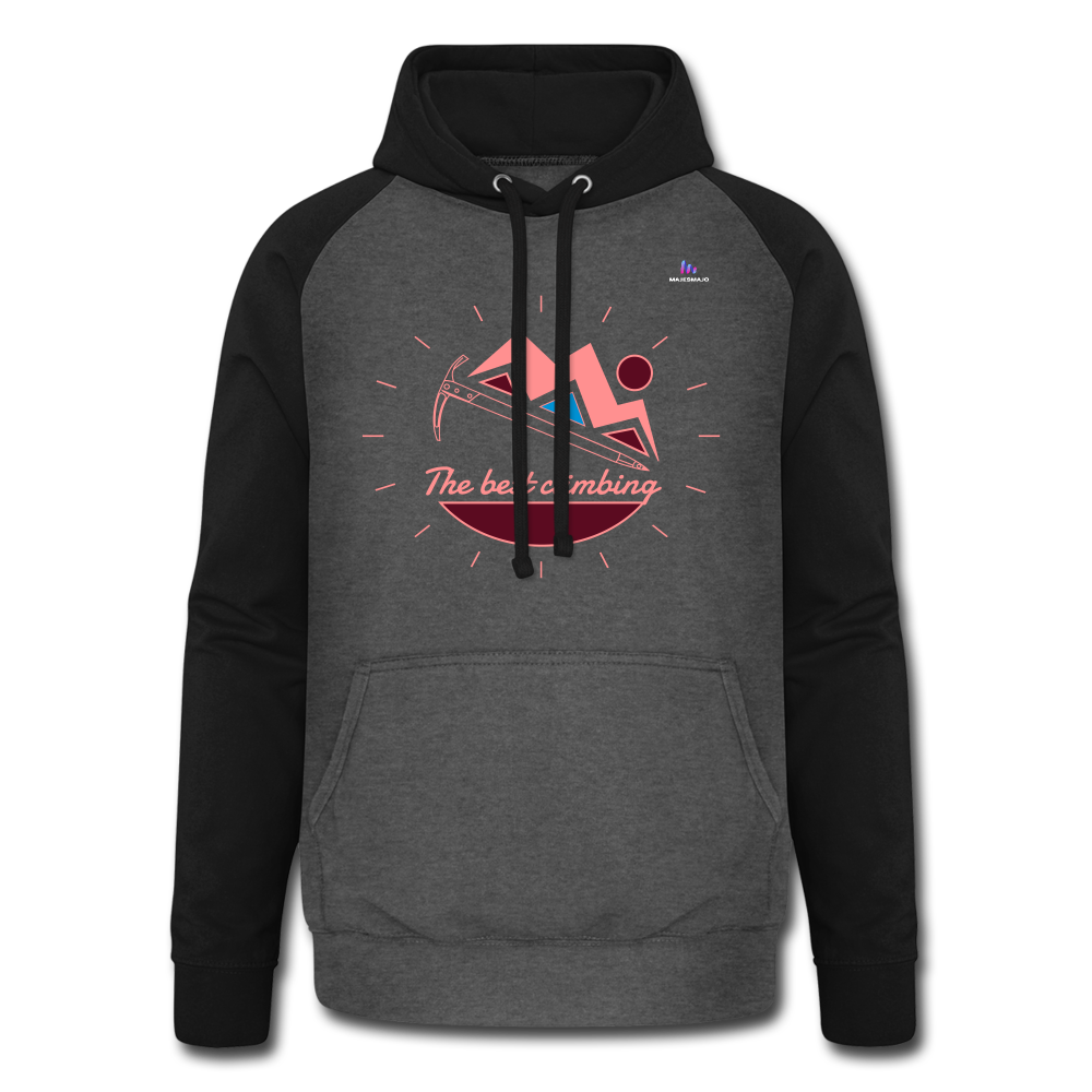 Sudadera con capucha de béisbol unisex"deer stamp" - graphite/black