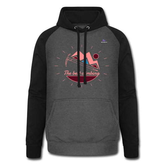 Sudadera con capucha de béisbol unisex"deer stamp" - graphite/black