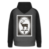 Sudadera con capucha de béisbol unisex"deer stamp" - graphite/black