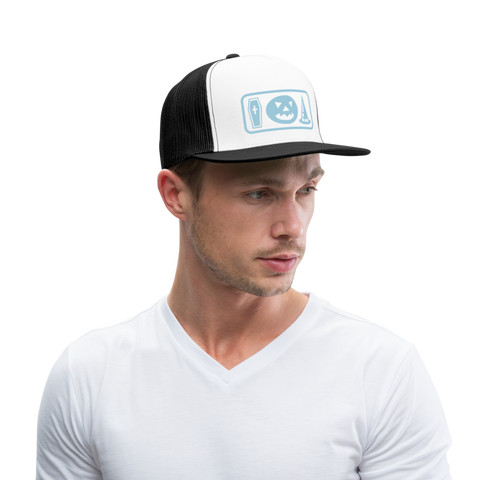 Gorra de camionero"Halloween" - white/black