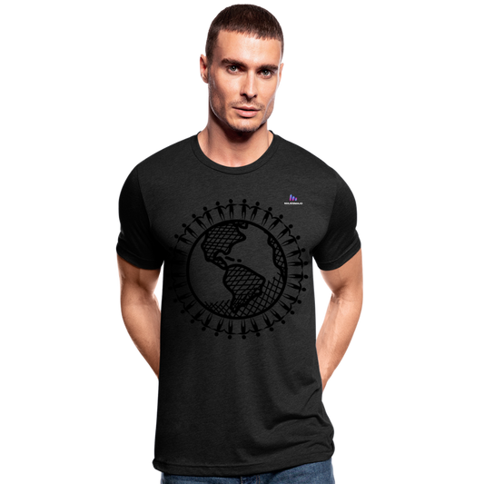 Camiseta Tri-Blend unisex de Bella + Canvas"United we stand" - heather black