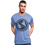 Camiseta Tri-Blend unisex de Bella + Canvas"United we stand" - heather blue