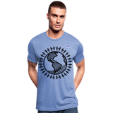 Camiseta Tri-Blend unisex de Bella + Canvas"United we stand" - heather blue