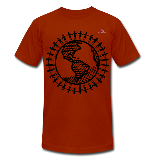 Camiseta Tri-Blend unisex de Bella + Canvas"United we stand" - heather brick