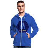 Nuestra chaqueta con capucha de Bella + Canvas"Polar bear" - royal blue