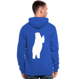 Nuestra chaqueta con capucha de Bella + Canvas"Polar bear" - royal blue