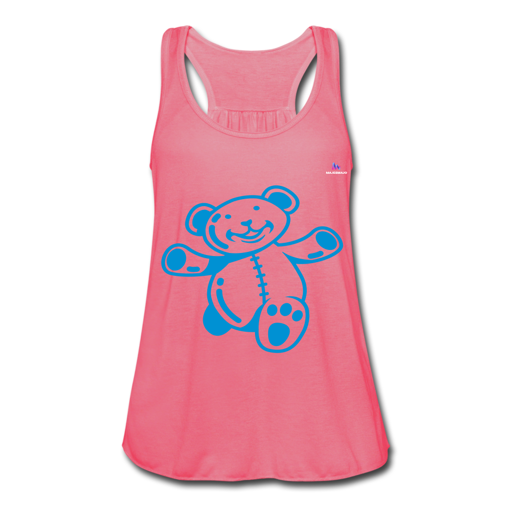 Ligerísima camiseta de tirantes"teddy" - neon pink