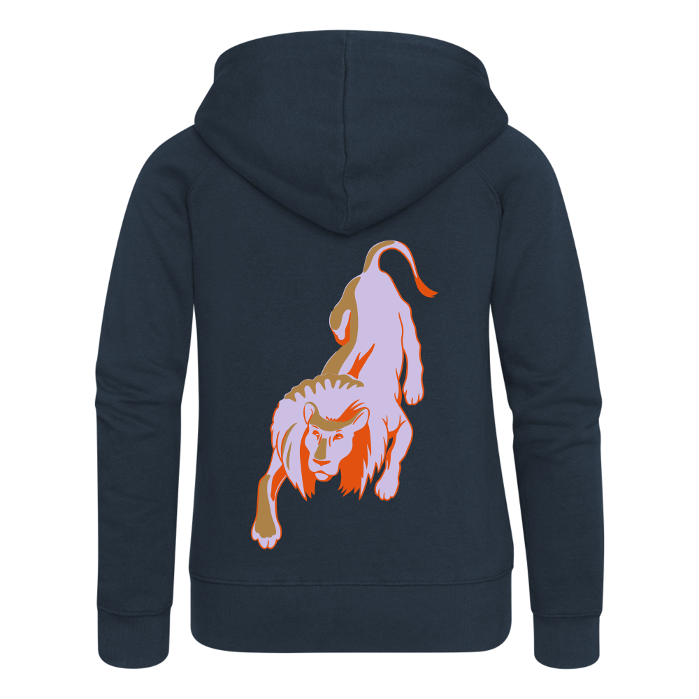 Chaqueta con capucha premium"Lion" - navy