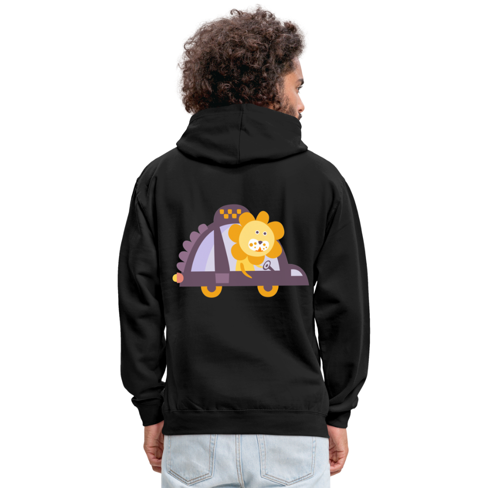 Sudadera con capucha en contraste"Urban lion" - black/red