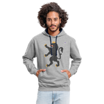 Sudadera con capucha en contraste"Urban lion" - heather grey/navy