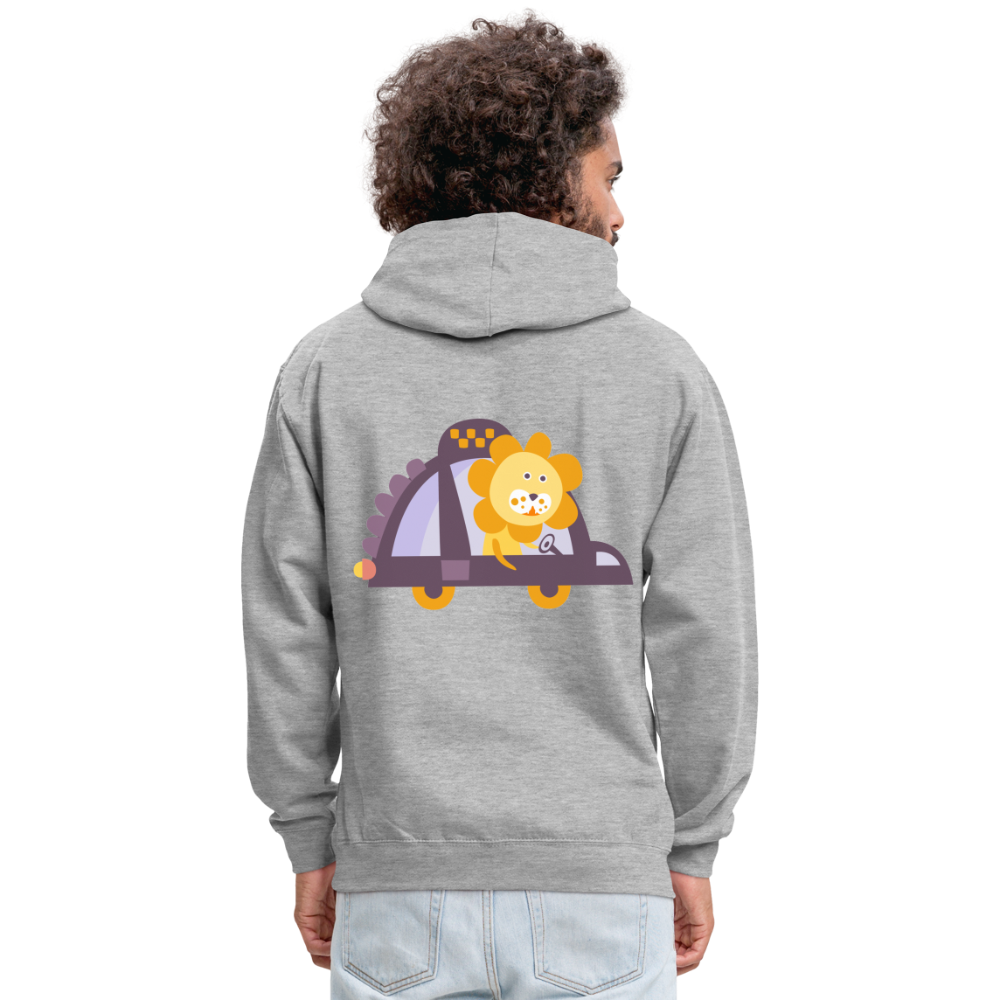 Sudadera con capucha en contraste"Urban lion" - heather grey/navy