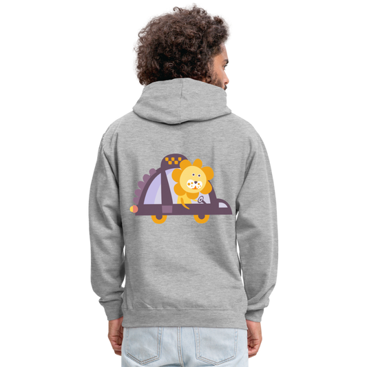 Sudadera con capucha en contraste"Urban lion" - heather grey/navy
