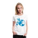 Camiseta premium"Girl with horse" - white