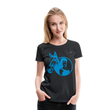 Camiseta premium"Girl with horse" - black