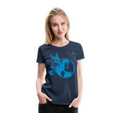 Camiseta premium"Girl with horse" - navy