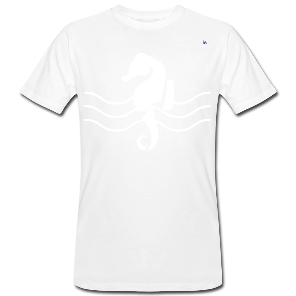 Camiseta ecológica"seahorse" - white
