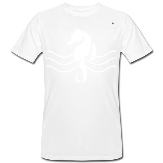 Camiseta ecológica"seahorse" - white
