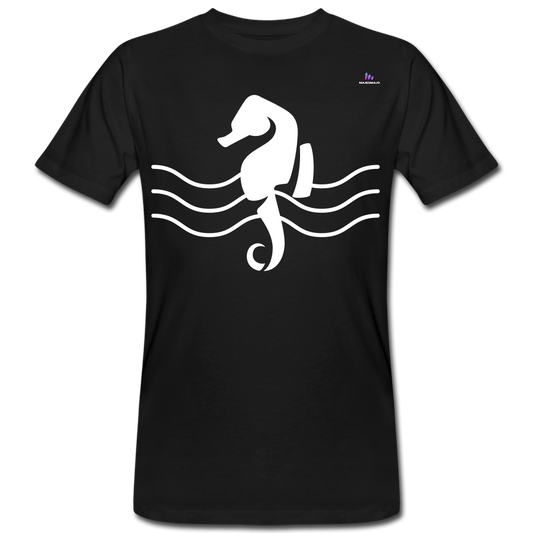 Camiseta ecológica"seahorse" - black