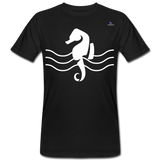 Camiseta ecológica"seahorse" - black