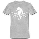 Camiseta ecológica"seahorse" - heather grey