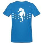 Camiseta ecológica"seahorse" - peacock-blue