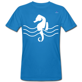 Camiseta ecológica"seahorse" - peacock-blue