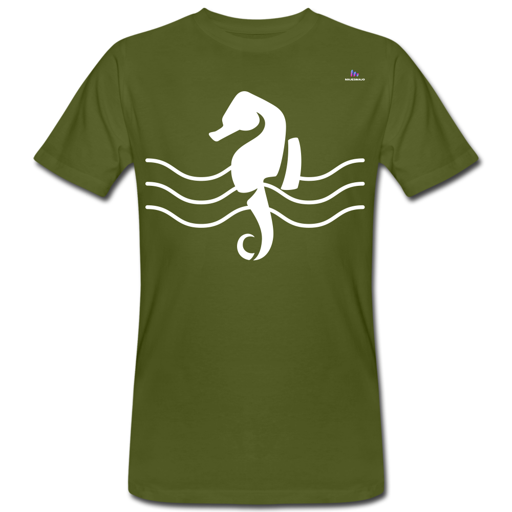 Camiseta ecológica"seahorse" - moss green