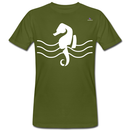Camiseta ecológica"seahorse" - moss green