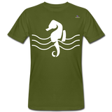 Camiseta ecológica"seahorse" - moss green