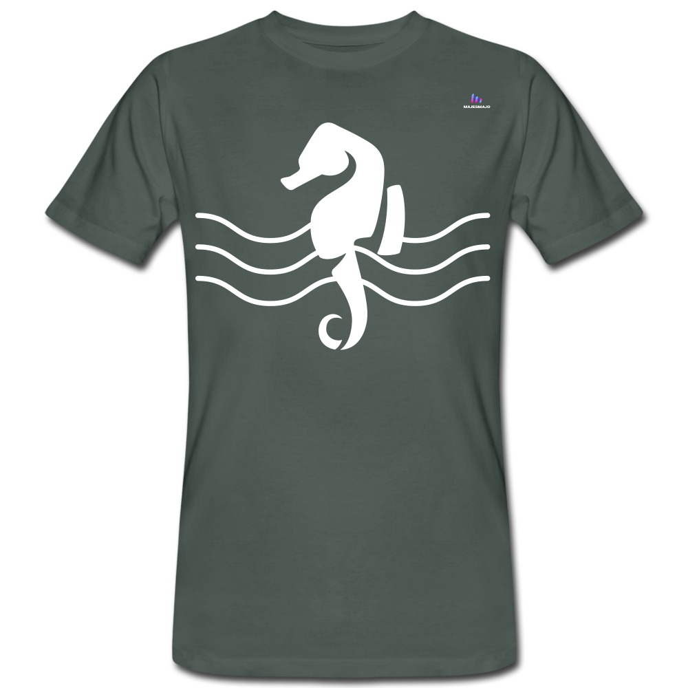 Camiseta ecológica"seahorse" - grey-green