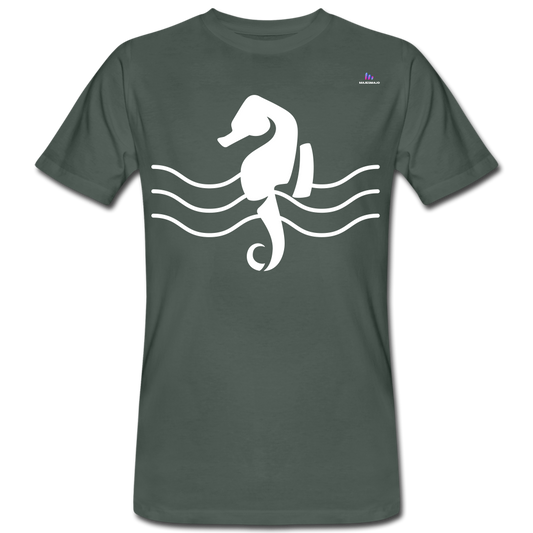 Camiseta ecológica"seahorse" - grey-green
