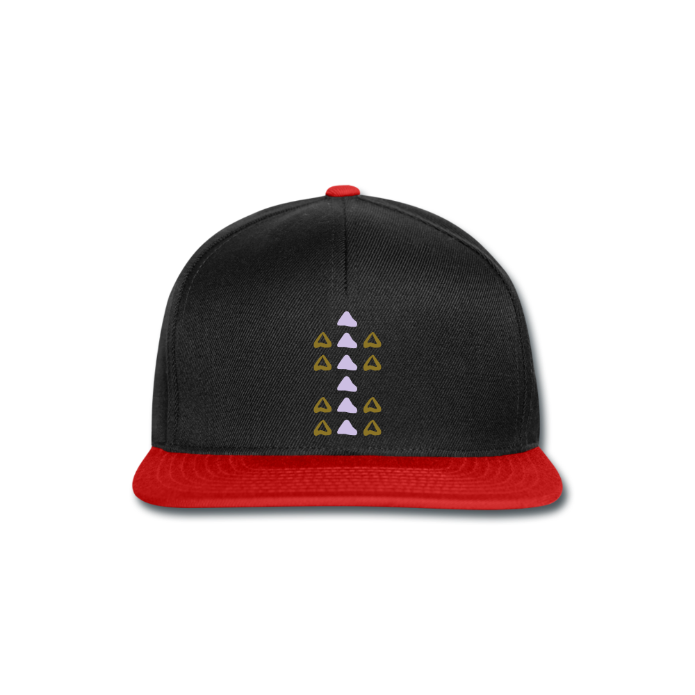 Gorra Snapback"Ornament" - black/red