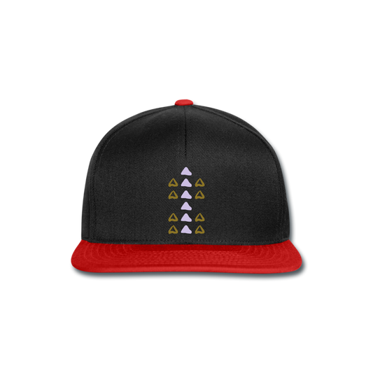 Gorra Snapback"Ornament" - black/red