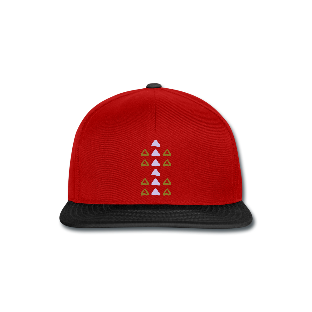 Gorra Snapback"Ornament" - red/black