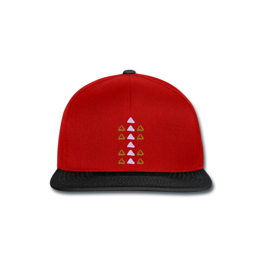 Gorra Snapback"Ornament" - red/black