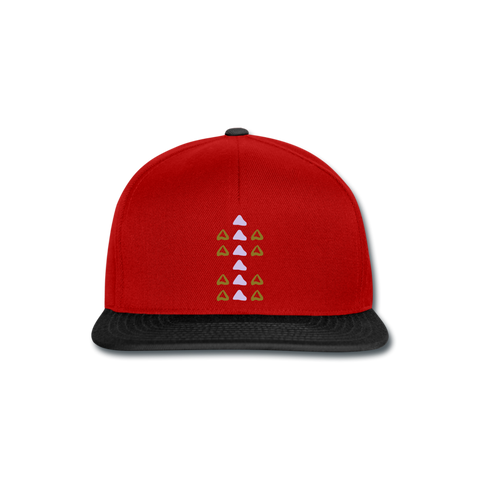 Gorra Snapback"Ornament" - red/black